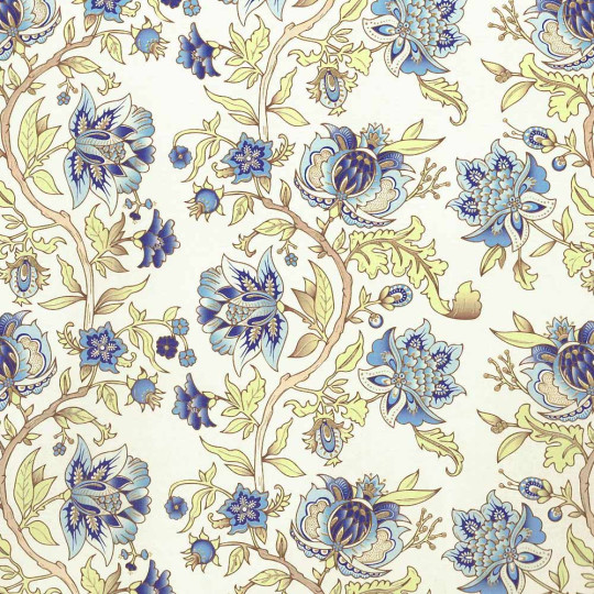 Blue Florentine Flowers Italian Print Paper ~ Rossi Italy